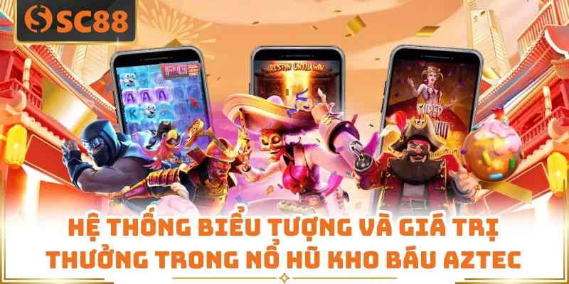 Hệ thống biểu tượng và giá trị thưởng trong nổ hũ kho báu AZTEC